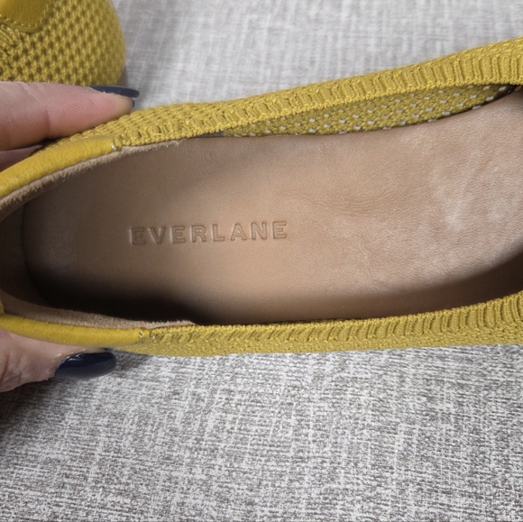 Everlane Day Glove Ballet Flat Crochet Knit Shoes Women's 8  Yellow Slip Ons - Picture 7 of 9